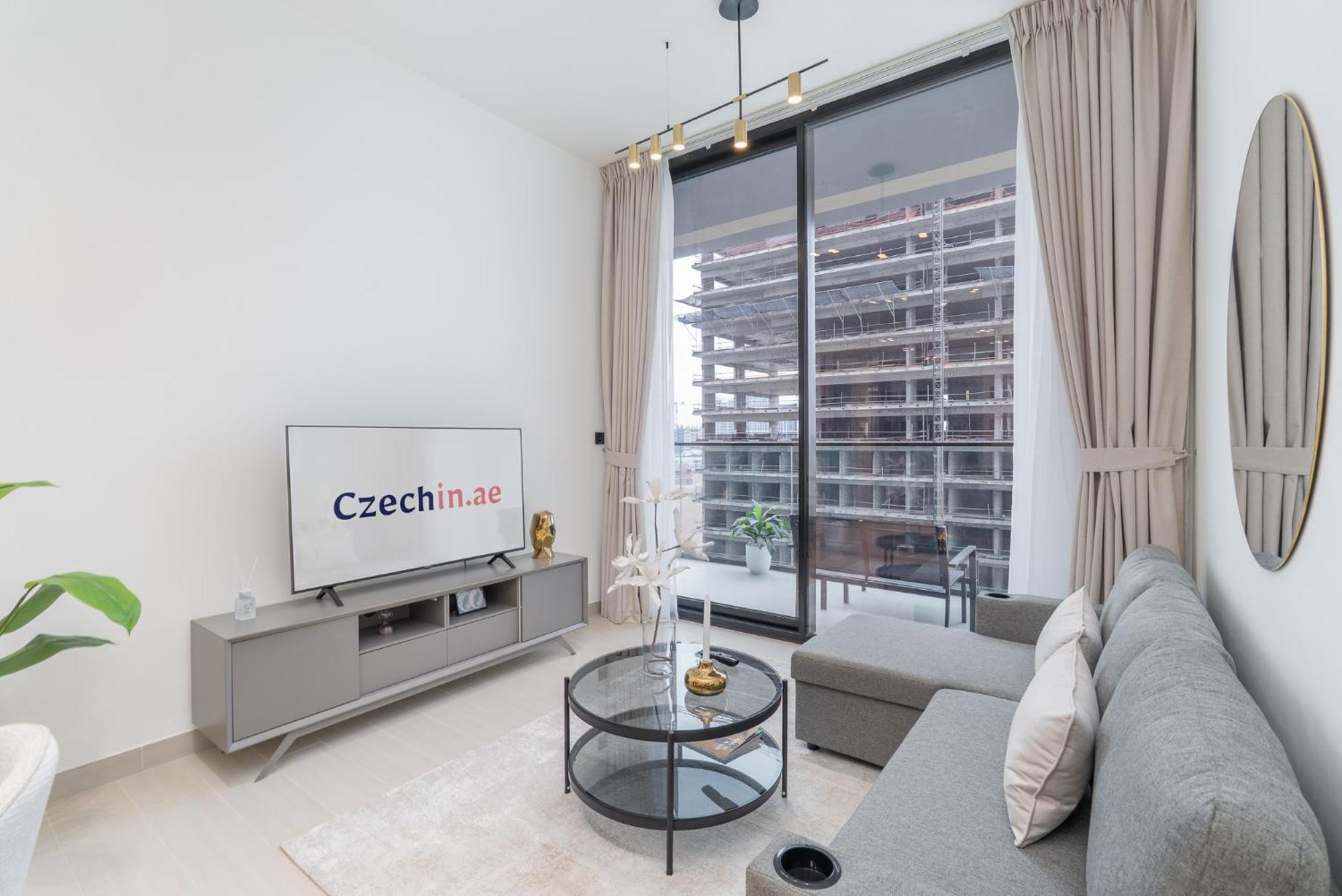 Apartment Stylish 1bhk By Czechin Pool & Gym Prime Jvc
